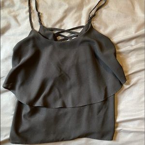 Black crop top